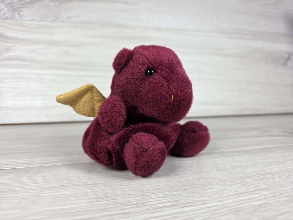 Palm Pals Plush Dragon Burgundy Mini Plush SU35